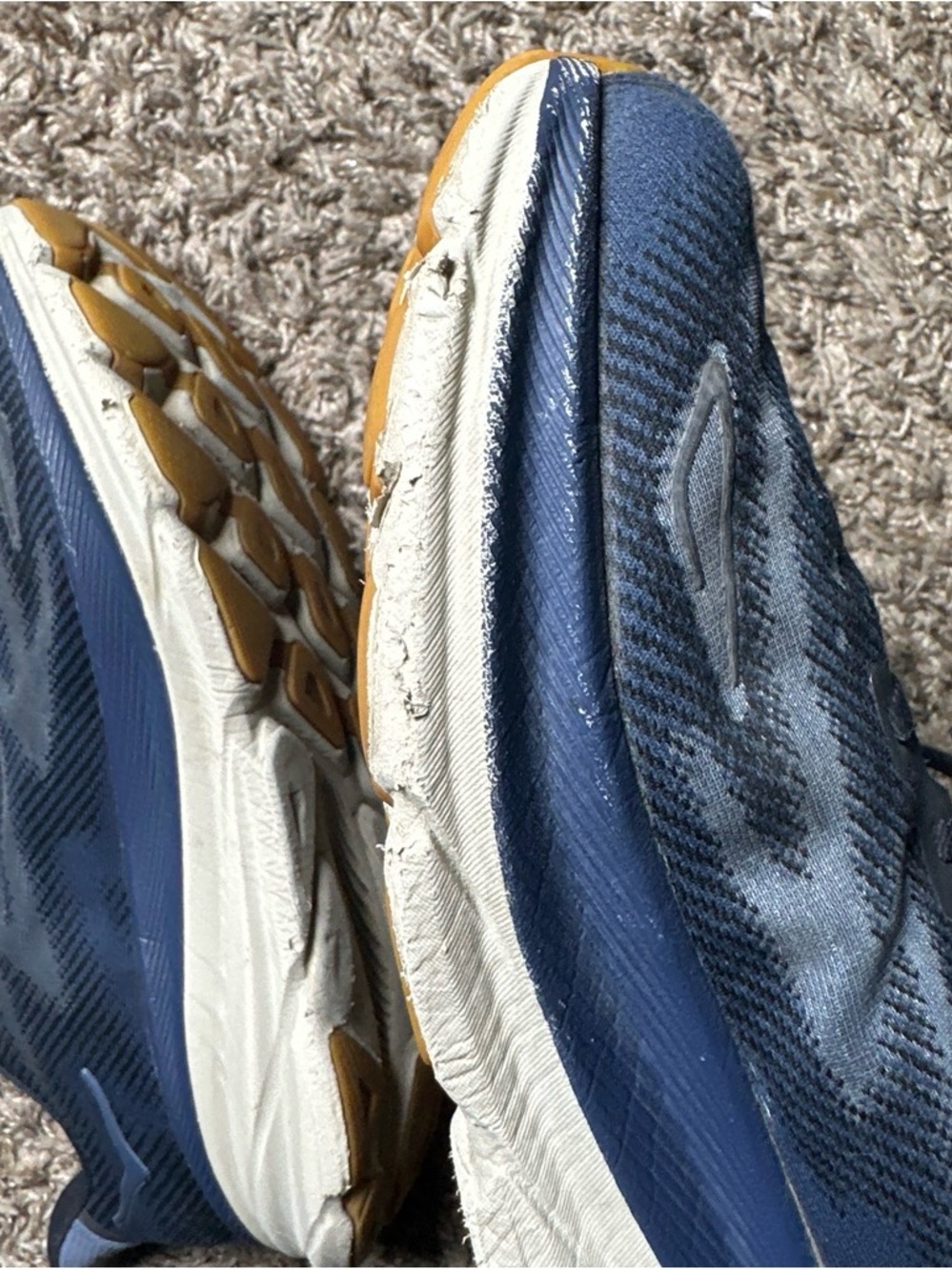 HOKA Clifton 9 Men’s Size 12D Blue Running Shoes Road Athletic Sneakers 1127895 - Picture 7 of 8